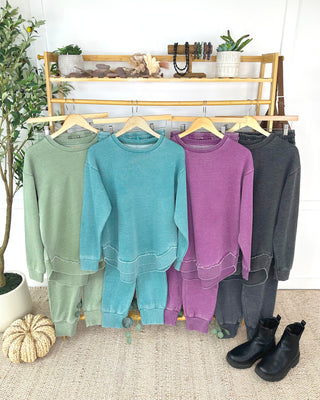 IN STOCK Vintage Wash Pullover - Purple