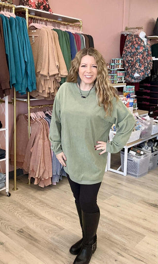 Comfy Corded Crewneck