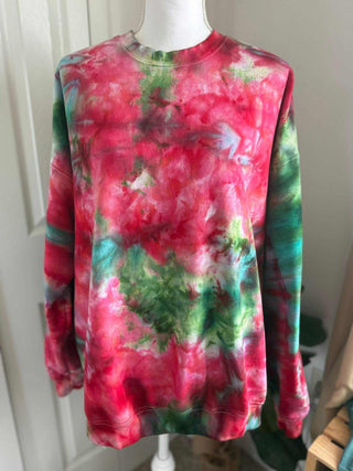 Custom Ice Dye Hoodie - Holiday Cheer