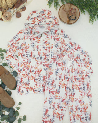 IN STOCK HalfZip Hoodie - Autumn Watercolor