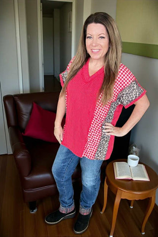 Weekend Wild Vneck Top