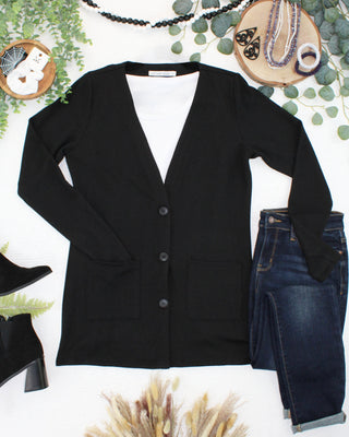 08.21 EN ROUTE Cori Cardigan - Black