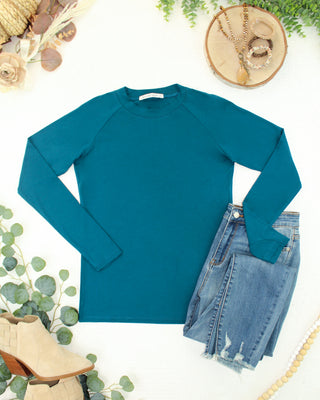 IN STOCK Blair Long Sleeve Top - Teal