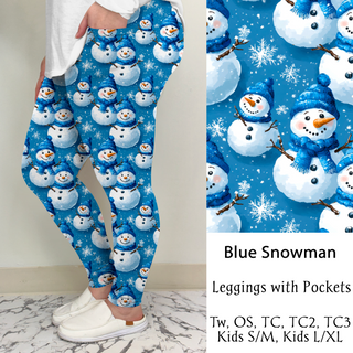 Blue Snowman Leggings/Joggers | Run ends 10/20 | ETA 42 Days