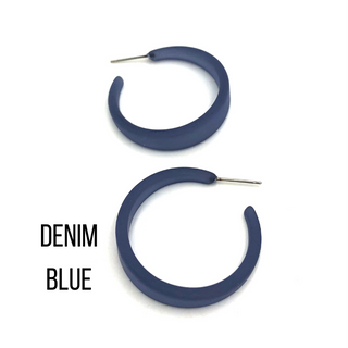 Keira Frosted Hoop Earrings