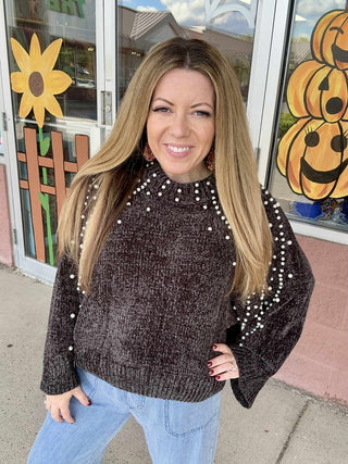 Falling for Pearls Sweater