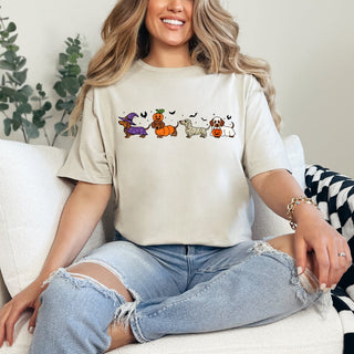 Spooky Weiner Dog Tee