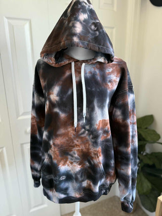 Custom Ice Dye Hoodie - Campfire