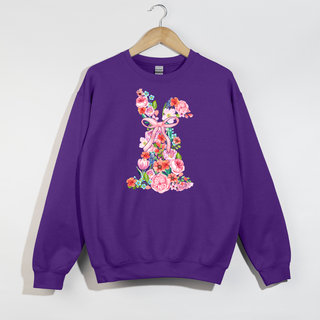 Floral Bunny Crewneck