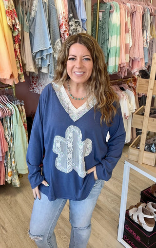 Light Weight Patched Fun Top