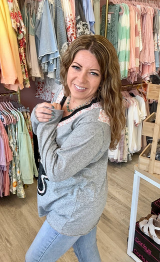 Light Weight Patched Fun Top