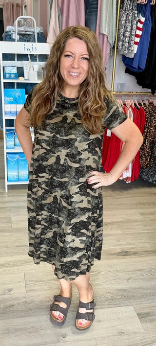Ready for Camo Swing Dress