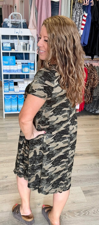 Ready for Camo Swing Dress
