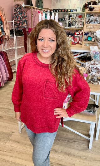 Getting Cozy High-Low Pullover