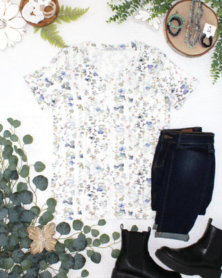 IN STOCK Sophie Top - Olive Meadow
