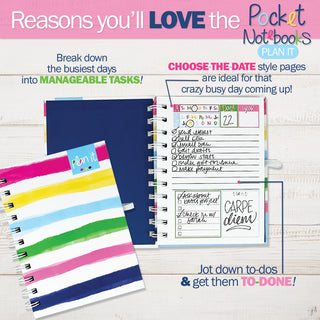 Pocket Notebooks | List, Plan, Doodle | 4 Styles