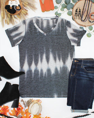 IN STOCK Sophie Top - Ombre Micro Stripes Midnight and White