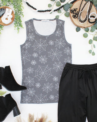 IN STOCK Ava Tank - Faded Black Webs